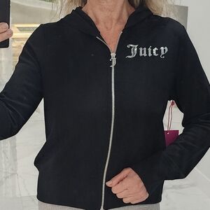 Juicy Couture Black Zip-Up Hoodie